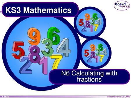 N6 Calculating with fractions