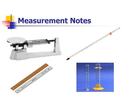 Measurement Notes.