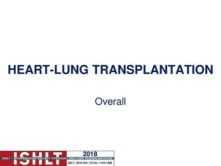 HEART-LUNG TRANSPLANTATION