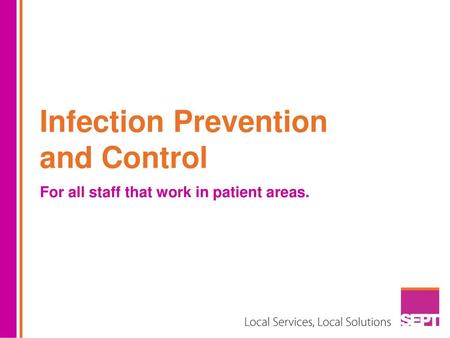 Infection Prevention and Control