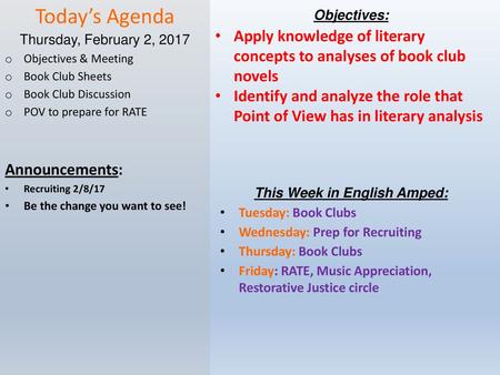 This Week in English Amped: