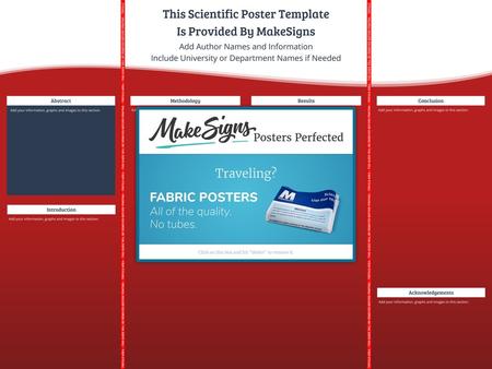 This Scientific Poster Template Is Provided By MakeSigns