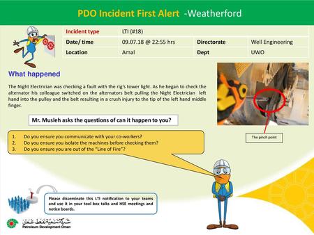 PDO Incident First Alert -Weatherford