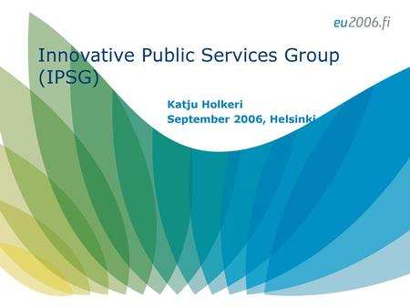 Innovative Public Services Group (IPSG)