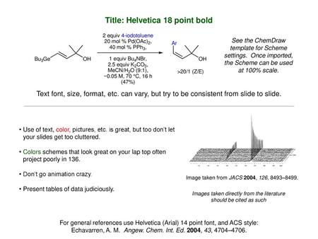 Title: Helvetica 18 point bold