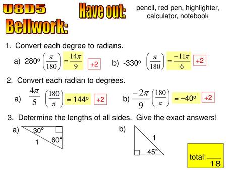 pencil, red pen, highlighter, calculator, notebook