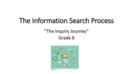 The Information Search Process