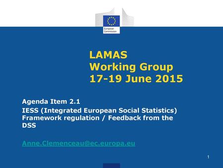 LAMAS Working Group June 2015