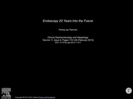 Endoscopy 20 Years Into the Future