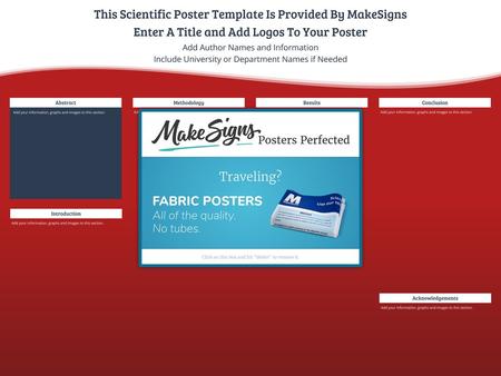 This Scientific Poster Template Is Provided By MakeSigns