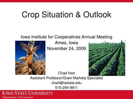 Crop Situation & Outlook