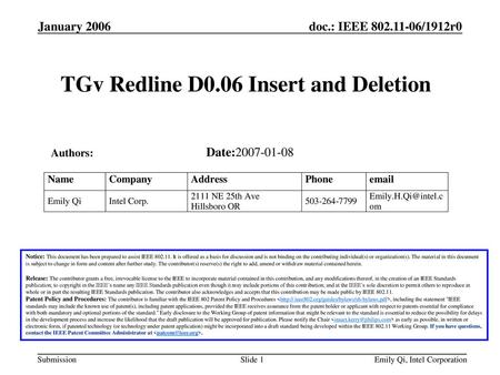 TGv Redline D0.06 Insert and Deletion