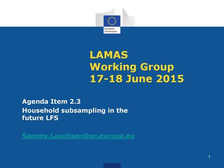 LAMAS Working Group June 2015