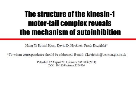 Autoinhibition of kinesin-1 motor