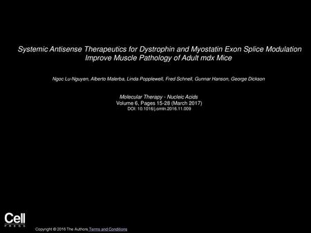 Molecular Therapy - Nucleic Acids