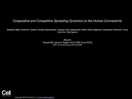 Cooperative and Competitive Spreading Dynamics on the Human Connectome