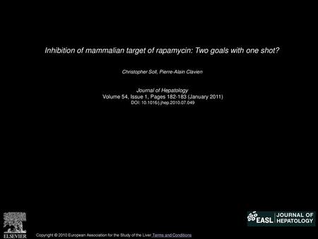 Inhibition of mammalian target of rapamycin: Two goals with one shot?