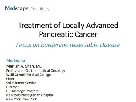 Treatment of Locally Advanced Pancreatic Cancer