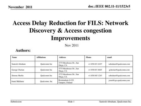 Month Year doc.: IEEE yy/xxxxr0