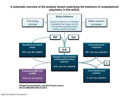 A schematic overview of the analysis stream underlying the treatment of computational psychiatry in this article. A schematic overview of the analysis.