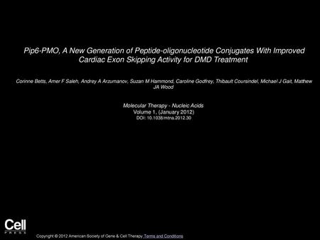 Molecular Therapy - Nucleic Acids