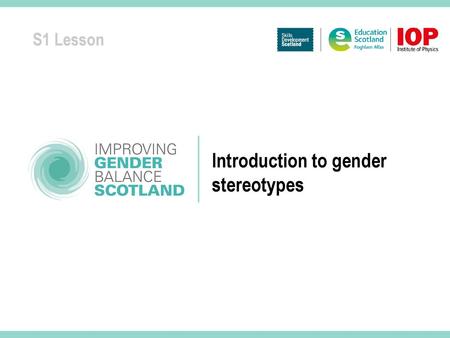 Introduction to gender stereotypes