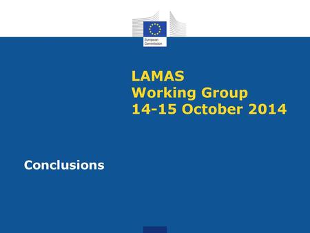 LAMAS Working Group October 2014