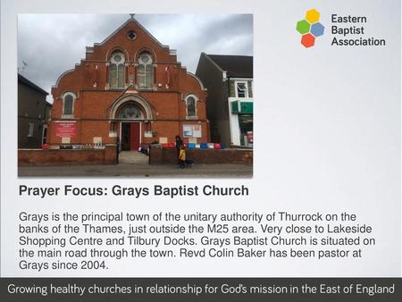 Prayer Focus: Grays Baptist Church