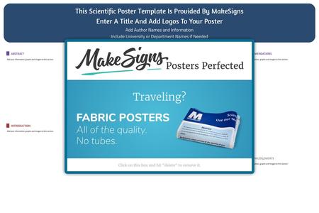 This Scientific Poster Template Is Provided By MakeSigns