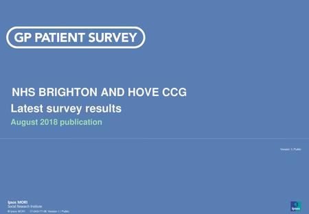 NHS BRIGHTON AND HOVE CCG