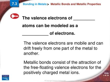 Metallic Bonds and Metallic Properties