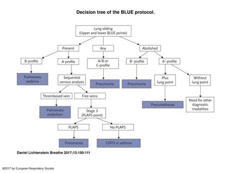 Decision tree of the BLUE protocol.