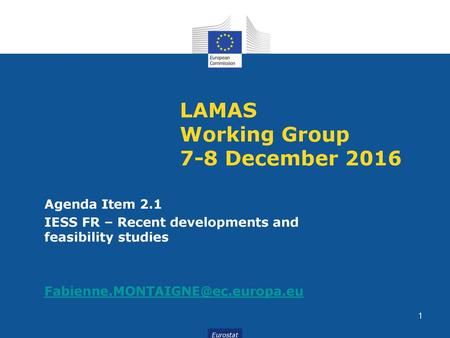 LAMAS Working Group 7-8 December 2016