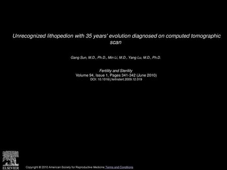 Gang Sun, M.D., Ph.D., Min Li, M.D., Yang Lu, M.D., Ph.D. 