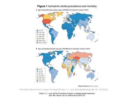 Figure 1 Ischaemic stroke prevalence and mortality