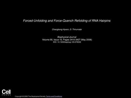 Forced-Unfolding and Force-Quench Refolding of RNA Hairpins