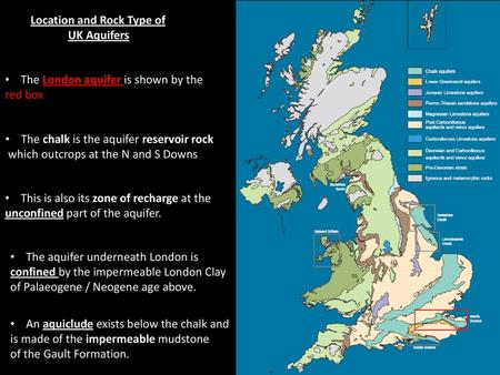 Location and Rock Type of