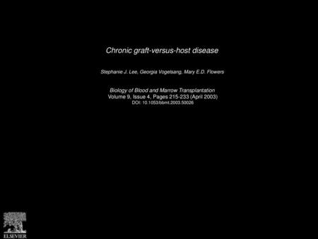 Chronic graft-versus-host disease