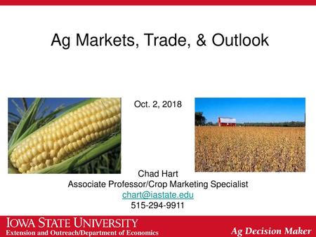 Ag Markets, Trade, & Outlook