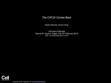 The CAT(2) Comes Back Cell Host & Microbe