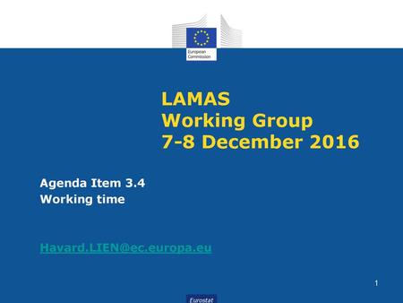 LAMAS Working Group 7-8 December 2016