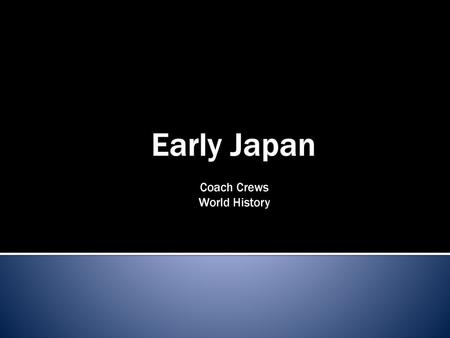 Coach Crews World History