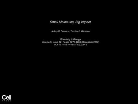 Small Molecules, Big Impact