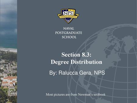 Section 8.3: Degree Distribution