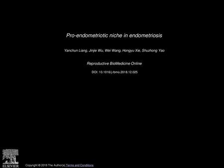 Pro-endometriotic niche in endometriosis