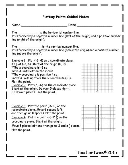 Plotting Points Guided Notes