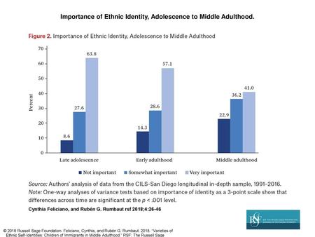 Importance of Ethnic Identity, Adolescence to Middle Adulthood.