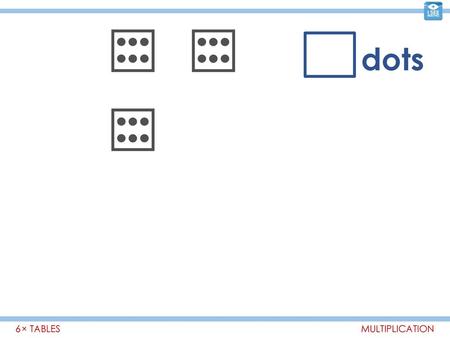 Dots 6 × TABLES MULTIPLICATION.