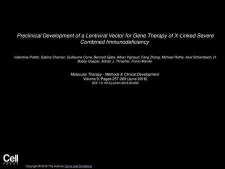 Molecular Therapy - Methods & Clinical Development