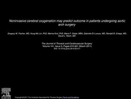 Gregory W. Fischer, MD, Hung-Mo Lin, PhD, Marina Krol, PhD, Maria F